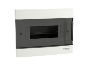 Rozdzielnica podtynkowa 8 modułowa 1x8M drzwi transparentne IP40 Easy9 EU EZ9EU-1-8-PT-T EZ9EUA108 SCHNEIDER ELECTRIC