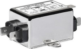AC filter, 50 to 60 Hz, 4 A, 250 VAC, 1.5 mH, faston plug 6.3 mm, 5500.2079