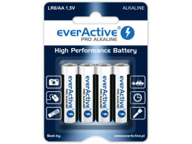 4x Bateria R-06 LR6 AA 1,5V alkaiczna EverActive Pro