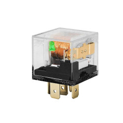 Przekaźnik samochodowy 4120 12V 30/40A z diodą, przeźroczysty