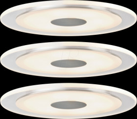 92917 Recessed luminaire LED Whirl, 3x6 W, 3000 K, dimmable, round, al