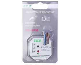 Przekaźnik sterowania radiowego monostabilny odbiornik 1Z 5A 230V (kapsułka fi55) RS-407M