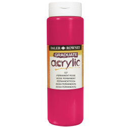Daler-Rowney D123500537 DAL GRADUATE ACRYLIC 500ML PERMANT ROSE