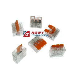 Szybkozłączka 3-tor drut/linka slim zacisk złączka elektryczna