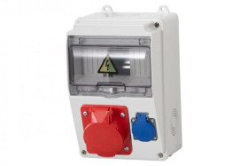 Rozdzielnica LAGO 7M - gniazda 16/5, 230V /7 modułów/