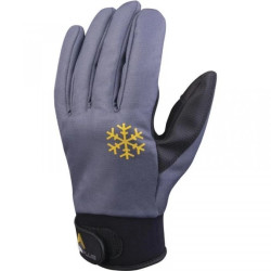 Rękawice strona grzbietowa z poliestru z powłoką PU strona chwytna z poliestru i PU kolor czarno-szary rozmiar 7 MAIN VV903GR07