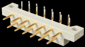 Pin header, 13-pin, DIN 41617, PCB, angled