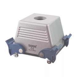 Pokrywa metalowa pusta, 32 pin, 16 A, górne przyłączenie, ręczne zamknięcia z rolką - plastikowe T0-EBM32GU34