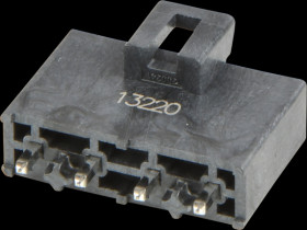 2002411114 Pin header, Mega-Fit, 1x4-pin, connector