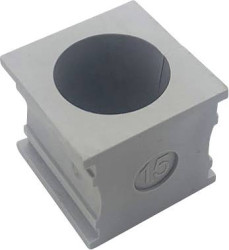 TRU COMPONENTS TC-10329260 Przepust kablowy ELT 15, (D x S) 21 mm x 21 mm, elastomer, 1 szt.