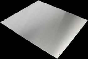 Base plate, aluminum, (L x W x H) 432 x 381 x 1 mm, natural, for series 1444, 1434-1715