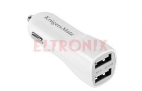 ZASILACZ SAMOCHODOWY 5V/2.1A DUAL KM0018