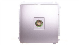 Simon Basic Gniazdo Antenowe Pojedyncze Końcowe Stal Inox /Zastępuje...