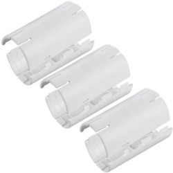 Łącznik składany prosty LSP 16 biały do rur sztywnych (RL i RLM) oraz karbowanych (RKGL i RKGS) AKS komplet 3szt