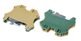 Blok uziemiający 26 → 8 AWG żyły: 2 Zielony/żółty Śruba RS PRO