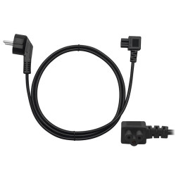 Kabel zasil. laptop 1,5m 230V kątowy (koniczynka do zasilaczy)
