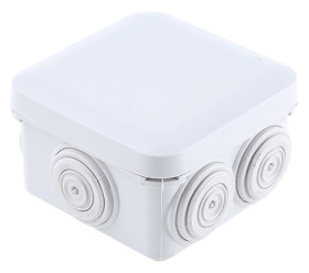 Puszka elektroinstalacyjna ścienna 65 x 65 x 40mm Szary IP55 liczba otworów 7 Legrand