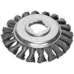 Lessmann 472.25X X-Lock Steel Knot Bevel Brush 115mm Non Spark