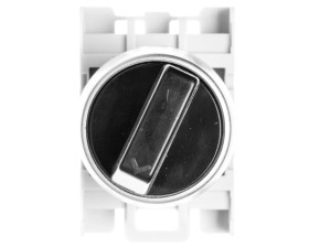 Łącznik pokr. 2-poł. czarny 1Z 1R pierścień niklowany SP22-P.CZ-11.