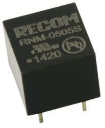 Konwerter DC/DC RNM, Uwe 5V dc, Uwe 4.5V, Uwy 5V dc, Recom 200 mA 1 W -40 °C 85 °C Otwór przelotowy