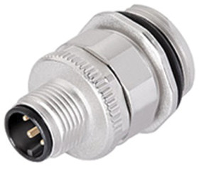 Złącze wielostykowe przemysłowe 5-pinowe M12, panelowe Wtyczka binder