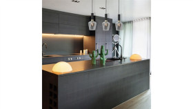 Lampa Sufitowa Okrągła Z Drewnianą Obwódką Średnica 50Cm Zmienna Barwa Aqua...