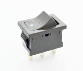 Przełącznik kołyskowy stabilny czarny ON-ON, 3-pin