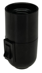 Oprawka bakelitowa E27 serii 7000/H4 z obudową gładką i wyłącznikiem kołyskowym 5090