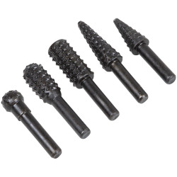 Sealey RWBS5 Rotary Burr Rasp Drill Bit Set 5pc