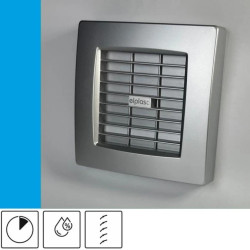 Wentylator domowy Atol 100AHTSF czujnik wilgotności z opóźnieniem czasowym, automatyczna żaluzja, fi 100 mm, kolor srebrny