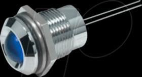 192D0000 LED, wired, 8 mm, red, indoor/outdoor reflex, Ø12.2 mm, 60 mcd