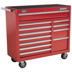 Sealey AP41120 Rollcab 12 Drawer with Ball Bearing Runners Heavy-duty - Red