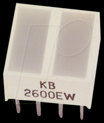 KB-2800SGW Area LED, 25 mcd, 10x10 mm, green