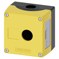 SIRIUS ACT, OBUDOWA DO URZÄDZEÅ STEROWNICZYCH, 22MM, TWORZYWO, Å»ÃÅTA, 1 PUNKT STEROWNICZY - 3SU1801-0AA00-0AB2