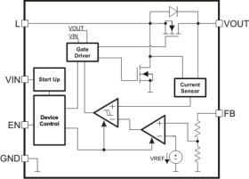Single cell 3V output voltage high efficient step-up converter in 6 pin SC-70 package