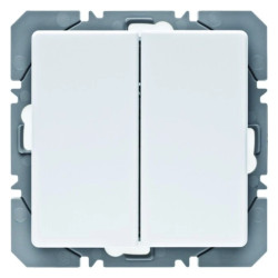 KNX RF przycisk radiowy 2-krotny płaski quicklink biały Berker Q.1/Q.3 85656229