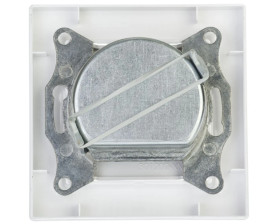 Gniazdo antenowe Asfora TV-SAT przelotowe 8dB białe z ramką EPH3400321