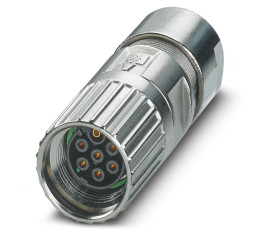 Złącze wielostykowe przemysłowe 7-pinowe M17 Montaż na kablu Gniazdo Phoenix Contact