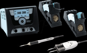 T0053422399N WELLER soldering station set with iron + tweezers