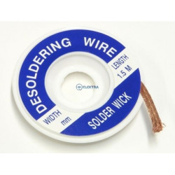 plecionka do odsysania / taśma rozlutownicza 2,0mm dł.1,5m