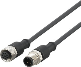 ifm Electronic E12572 Linia połączenia złącze męskie proste, złącze żeńskie proste 1 m Ilość pinów: 4, 8 1 szt.