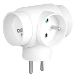 Rozgałęźnik sieciowy 3 gniazda z uziemieniem (T) i włącznikiem VA0276 VAYOX