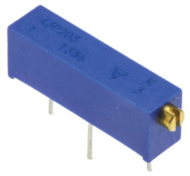 Potencjometr THT, 20kΩ, ±10%, ±100ppm/°C, 1/2W, 43P, Vishay