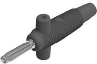 BANAN-WHIR3-C Wtyk bananowy lutowany - maks. przekrój kabla: 2.5mm2, do 60VDC, 30A, czarny, Hirschmann