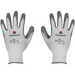 Toolcraft TO-5621502 Polyamide Nitrile Glove Size 9 EN 388 CAT II