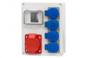 Rozdzielnica R-240 4M - gniazda 32A 5p, 4x230V /4 moduły/