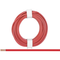 Donau 218-00 Elektronik Strand 2x0.14mm&#xB2; 5m Red Plastic Insulated