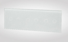 TouchMe Duży panel szklany, 3 x łącznik podwójny, biały TM702702702W