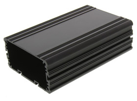 Obudowa urządzeń elektronicznych, aluminiowa wysokość zew: 40 mm szerokość zew: 81,4 mm długość zew: 125 mm 125 x 81.4