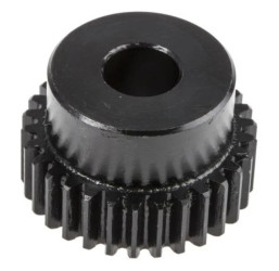 Koło zębate walcowe, moduł: 1, l.zębów: 30, śr. piasty: 25mm, śr. otworu: 10mm, Stal